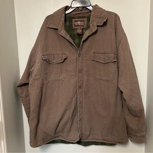 Vintage Levis Strauss Trucker Coat Jacket Mens XL Flannel Lined Brown EUC  Barn